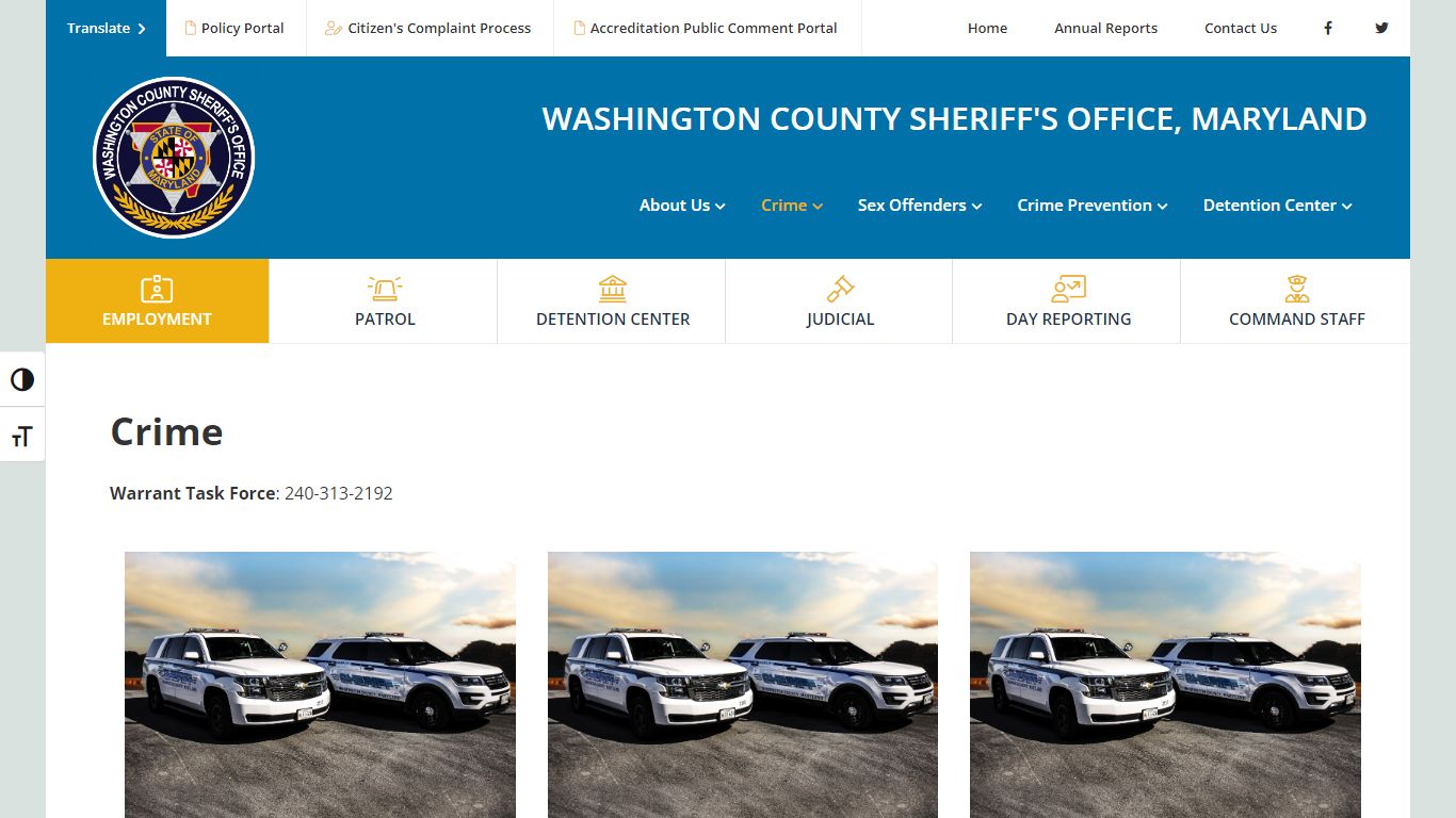 Crime - Washington County Sheriff's Office